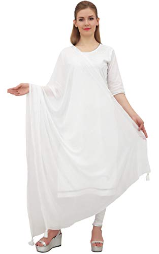 Neck Wrap Chiffon Tassel Summer Dupatta Women Long Stole Scarves