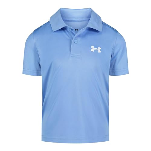 Image of Under Armour Boys' Matchplay Short Sleeve Golf Polo, Lightweight Performance Stretch, Logo Detailing