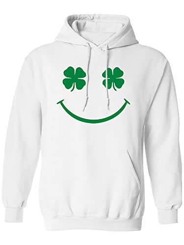 zerogravitee Shamrock Face Adult Hooded Sweatshirt