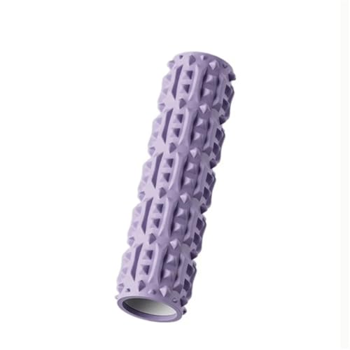 Rouleau Yoga antidérapant en EVA violet pour détendre le dos après le sport à la maison