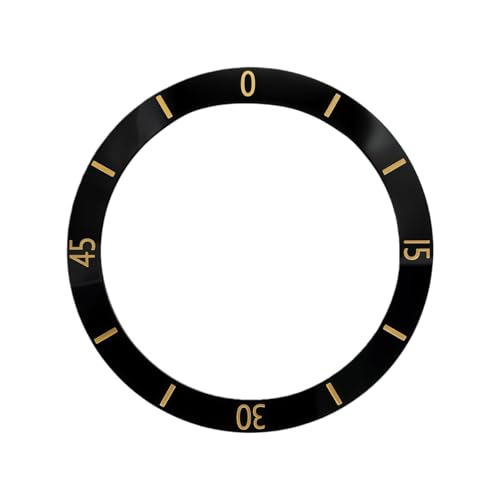 ROUREOX 38mm Inserto Bisel Cerámica Estilo Moderno   Marcador 0 Único Custom para Seiko SKX007 Series A6