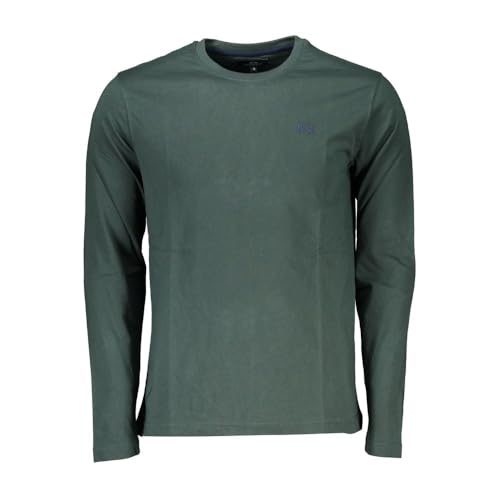 T-shirt vert homme à col rond de qualité supérieure signé La Martina