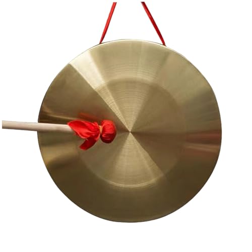 Gong en cuivre traditionnel chinois de 12,6 pouces fini à la main