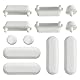 Fanmitrk 12 Stück WC Sitz Puffer, Toilettendeckel Puffer, Stoßdämpfende Pads für Hölzerner Toilettendeckel