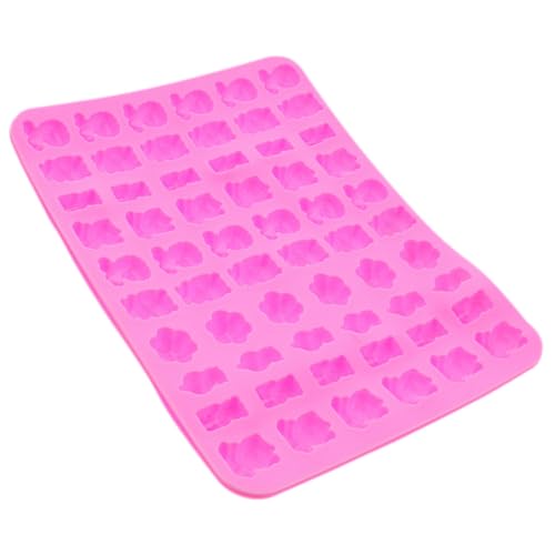 ROMISBABA Molde de Silicona para Repostería Cavidades con Forma de Animales Mini Molde Antiadherente para Bombones y Dulces Herramienta DIY para Fiestas y Postres Color Rosa