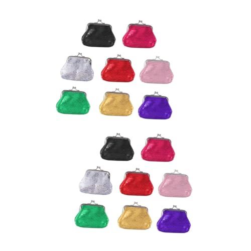 2 Set Di Portafogli Con Paillettes Per Ragazze Borsa Portaoggetti Alla Moda Leggera Per Bambini 8 Pezzix2