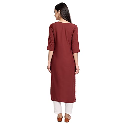 Image of Women's Crepe Straight Kurta