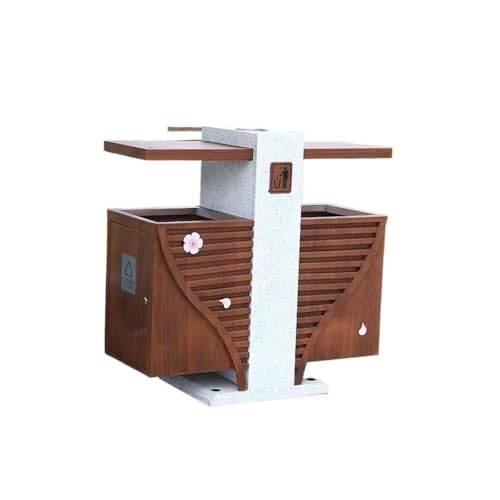 NIUHUAHUI Cubo de basura Contenedor creativo de doble cubo con clasificación de basura for lugares escénicos al aire libre para casa/oficina