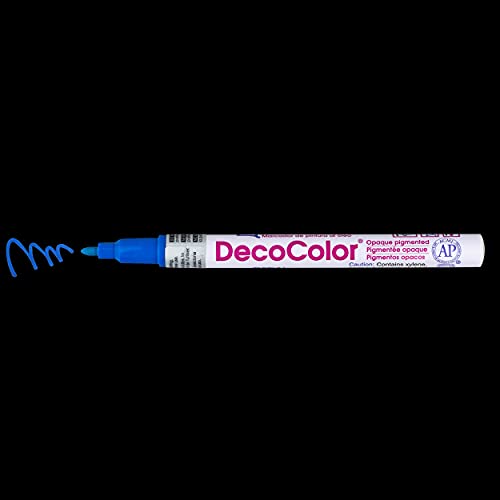 Uchida 200-C-3 Marvy Deco Color Fine Point Paint Marker, Blue #TOP3