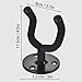 DOMMI Guitar Wall Mount 3 Pack, Guitar Hanger with Rotatable Soft Guitar Holder for All Size Guitars, Solid Metal U-Shaped Guitar Wall Hanger for Acoustic Electric Guitar, Bass, Guitar Hooks for Wall