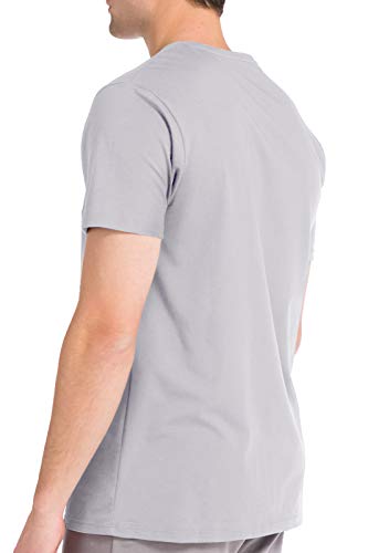 Fishers Finery Men's Tagless Crew Neck Modal Stretch T-Shirt (Multi, L 3Pk) #TOP4