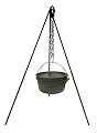 Stansport Cast Iron Camping Tripod for Outdoor Campfire Cooking