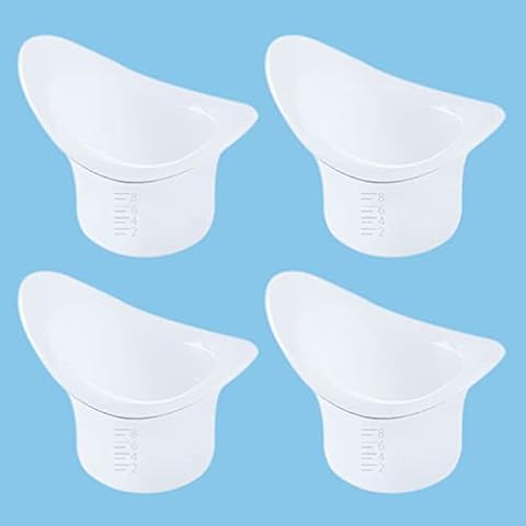 XPOOS 4 Piezas 8 ML Lavado Ojo Taza Cover