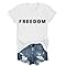 Freedom V Neck Freedom T-Shirt Unisex