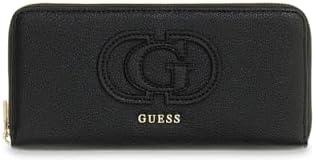 GUESS Monedero Isola SLG Zip Around Wallet Black Negro