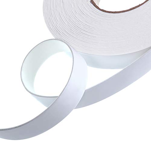 Image of Tatuo 2 Rolls Double Sided Foam Tape 1 Inch by 50 Feet White PE Foam Tape Sponge Soft Mounting Adhesive for DIY Craft Picture Poster Hanging