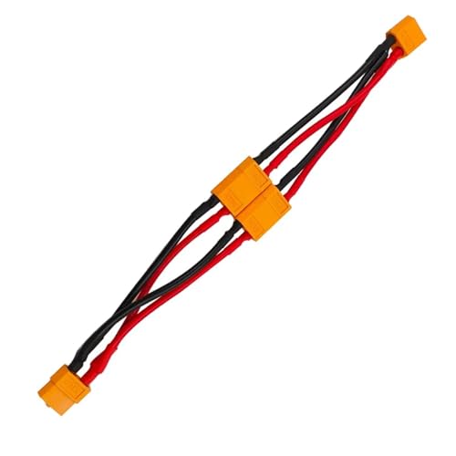 Cable divisor XT60 uno a dos de silicio 14AWG para batería 7