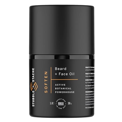 Stubble & Stache - Encourages Beard Growth With Organic Hemp Seed Oils