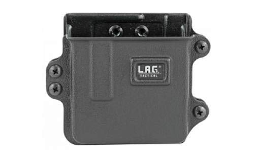 L.A.G. TACTICAL, INC., Single Rifle Magazine Carrier, Fits AR-10 Magazines, Kydex, Black Finish