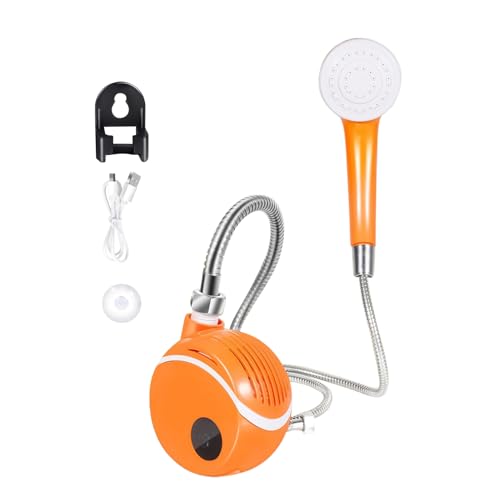 Genérico Ducha Portátil para Camping | Ducha Portátil Impermeable para Exteriores y Acampada - Bomba Recargable Y Cabeza Impermeable para Senderismo Viajes Lavado De Autocaravanas Y Coches
