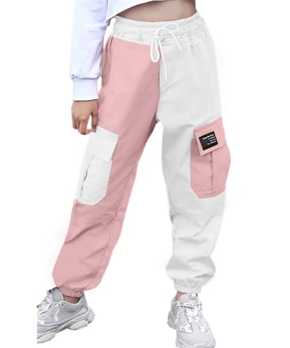 Image of AOWKULAE Girls & Women's Casual Cargo Jogger Pants, 6 Years - Women 3XL