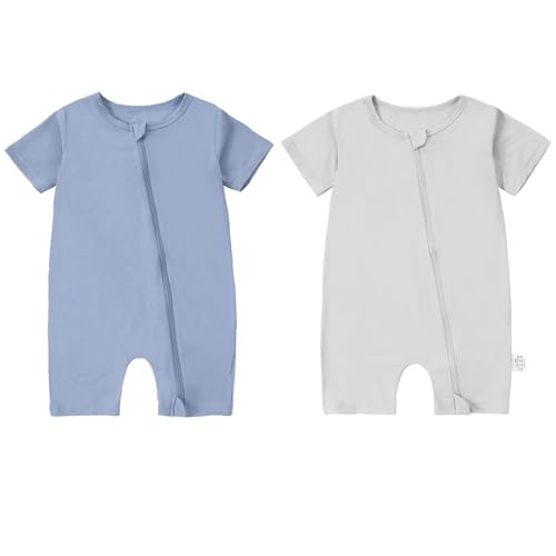 Grenouillère bébé anti-irritation en bambou pour été serein