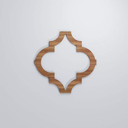 Image of Ekena Millwork WALW16X16X0375MRKWA Marrakesh 3 /8 inchT Decorative Fretwork Wall Panels, 15 3 /8 inchW X 15 3 /8 inchH, Walnut