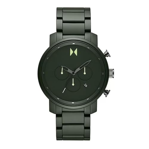 MVMT Chrono Qtz Fashion Chrono Analog Green Round Dial Mens Watch|Green Ceramic Material|Green Color Band - 28000329-D (B0CJ5BC62P) Amazon Price History, Amazon Price Tracker