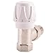 Soaying Thermostatic Radiator Valve 10Pcs 15mm x 1/2Inch Thermostatic Angle TRV Thermostatic Radiator Valve for Home Office