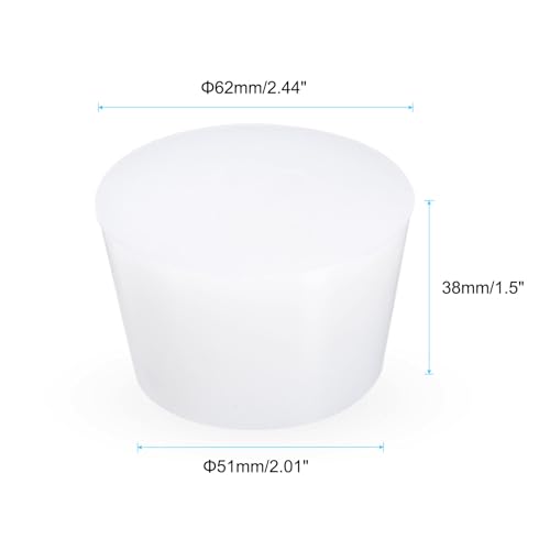 Bouchon en caoutchouc de silicone solide de 51 mm étanche