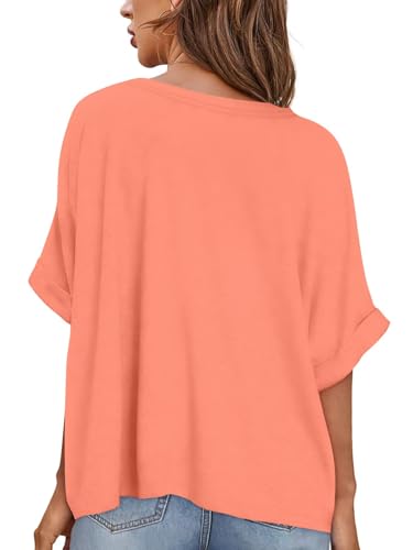 Bliwov 3Pack Women Oversized T-Shirt Short Sleeve Loose Tops Crew Neck Fashion Blouses Summer Outfits Beach Vacation Clothes3