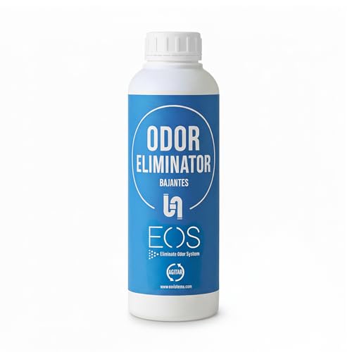 EOS - (1 L) Líquido De Bajantes - Eliminador Olores De Tuberías Y Desagues, Etc. Actúa Como Ambientador Wc De Desague Y Está Especializado En Eliminar Mal Olor Tuberias. Quita Malos Olores.