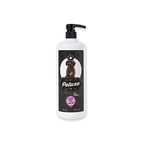 Petuxe Mascarilla para Perros de Agua. Vegano Perros. Texturizador Perro de Agua. Mascarilla Mascotas. Hidratación, Brillo, Textura y fijación del Rizo- 1000 ml