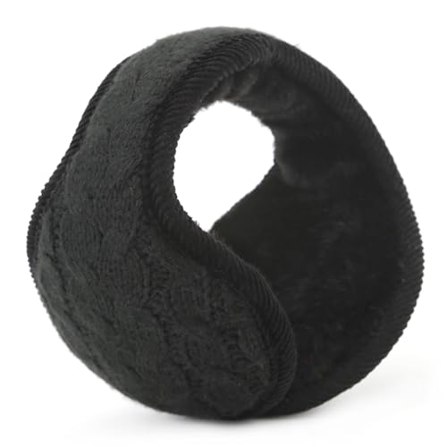 miaomiao Winter Ohrenwärmer Damen Herren, Einstellbar Faltbar Ohrenschützer, Outdoor Strickwolle Plüsch Earmuffs, Innovativer Ohrenschutz Hält die Ohren Warm im Winter