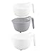 Koziol 3859801 Bol de Mixage, Plastique, Blanc/Gris Froid Opaque, 23,6 x 31,2 x 16,8 cm