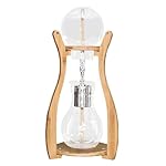 Cold Brew Coffee Maker, Iced Coffee Maker with Slow Drip Technology, Bamboo Stand and Borosilicate Glass Pot, 600ml Cold Brew Tower, for Home Office