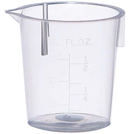 Cole-Parmer Essentials Plastic Beaker, Transparent PP, 15 mL, 100/pk