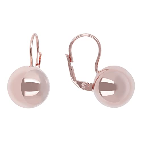 MILOR – Orecchini A Cerchio In Argento 925 Placcato Platino Con Pietre Verdi – Anallergici, Made In Italy, Peso 6g, Regalo Donna