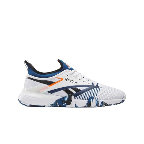 Reebok FTWR - Zapatillas Unisex Nano Court, Color Blanco, Negro y Azul atlético, Talla 44 EU