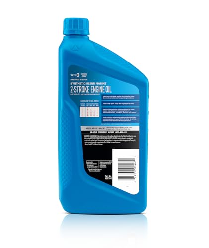 Image of Valvoline 2-Cycle Marine TCW-3 Motor Oil 1 QT, Case of 6