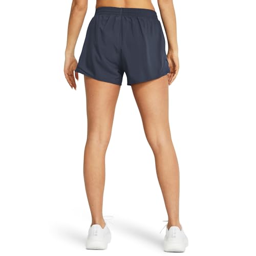 Under Armour Damen Fly By 3'' Shorts Grau S – Ansicht 2