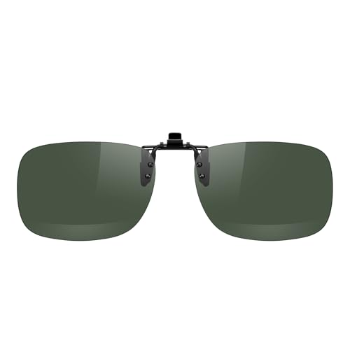 Image of MERRY'S Polarized Clip on Sunglasses Flip Up Metal Clip Attachments for Prescription Glasses
