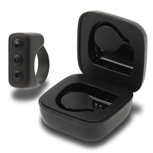 Télécommande TikTok Bluetooth avec étui de charge pour défilement et selfie sur iOS Android