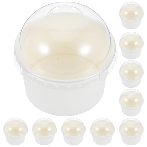 NUOLUX 10�Z�b�g �����̃x�[�L���O�J�b�v �W�t�� �ϖ����̏����ȃx�[�L���O�P�[�X ���F ���f�ޕ֗��ȑ��p�r �P�[�L��v�������ɍœK�ȃJ�b�v�P�[�L�̗e�� ���ƃp�[�e�B�[�ɂ��Ή�