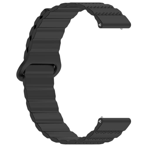 Correa magnética deportiva para smartwatch silicona negra miniatura 1