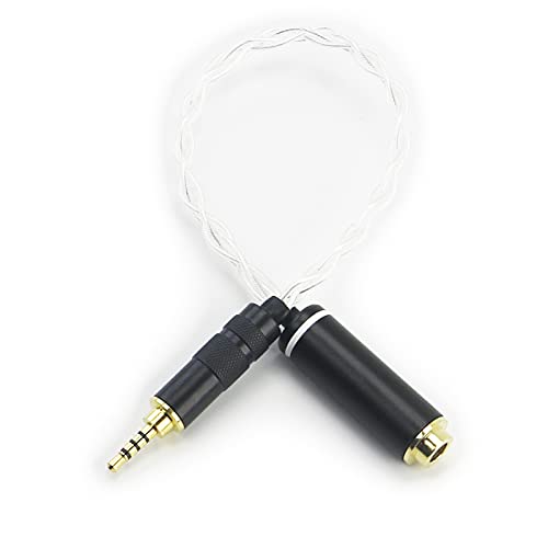 Cavo adattatore bilanciato da 2,5 mm - Converti in 3,5 mm/6,35 mm (1/4) Single Ended - 4 pin XLR/4,4 mm bilanciato - Rame placcato argento 20 AWG 7N OCC - Italia Cavo adattatore bilanciato da 2,5 mm - Converti in 3,5 mm/6,35 mm (1/4) Single Ended - 4 pin XLR/4,4 mm bilanciato - Rame placcato argento 20 AWG 7N OCC - Italia