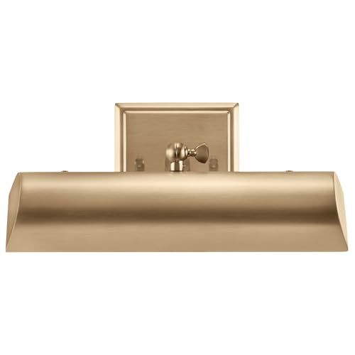 Image of Kichler Carston 1-Light Picture Light, Updated Traditional Light in Champagne Bronze, for Framed Art, Mirror or Built-in Shelving (4.75 inch x 12.25 inch), 52684CPZ