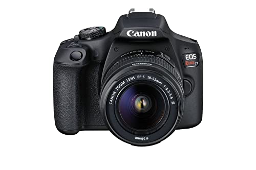 Cámara Canon EOS Rebel T7 DSLR con lente EF-S 18-55mm y accesorios miniatura 4