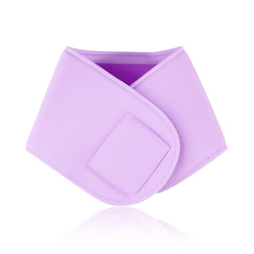 CULEO Productos para el cuidado del cuello y del escote, Almohadilla de silicona antiarrugas para el cuello mascarilla reutilizable para el cuello suaviza las líneas de expresión(morado)