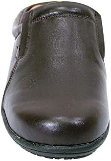 Peerage Mary (LC9020) Women Wide Width Comfort Leather Clogs Brown 8.5 | Image 1